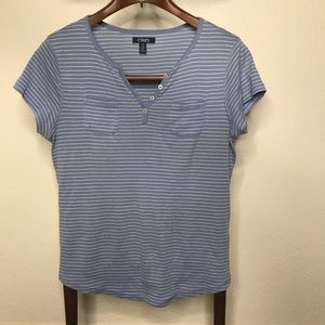 3/$20 Chaps Striped Top